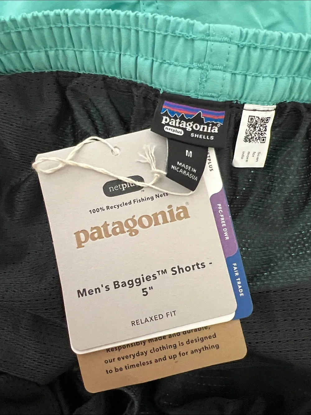 Patagonia NWT Men’s Baggies Shorts 5” Size Medium